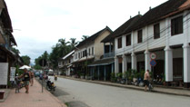 A quiet street at Luang Prabang