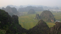 outcrops at Ninh Binh, Vietnam