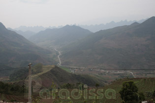 Impressive mountainscape at Quan Ba, Ha Giang
