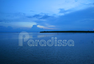 Bac Lieu sea at twilight