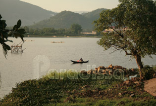 Dawn on the serene Lak Lake of Dak Lak