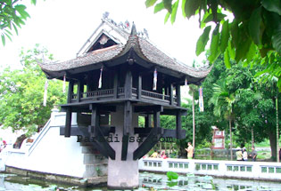 La pagode au pilier unique Hanoi Vietnam