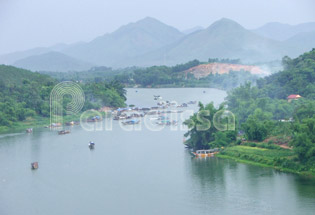 The scenic countryside of Hue Vietnam
