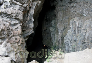 Though the cave is huge, the opening is just small