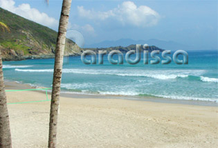 A pristine beach at Nha Trang Bay