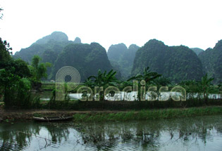 Le paysage paisible de Thung Nang