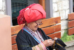 A Red Dzao Lady at Sapa Vietnam