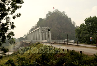 Ham Rong Bridge and the Rong Mountain