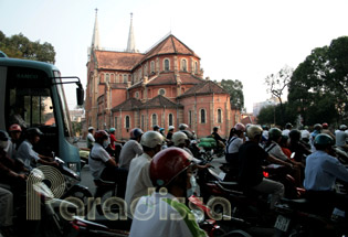 Traffic in Ho Chi Minh City, Vietnam