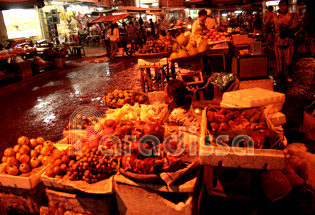 Night market Mekong Delta Vietnam