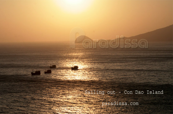 coucher du soleil sur l'île de Con Dao, Ba Ria Vung Tau, Vietnam