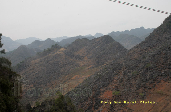 Karstique mountains at Yen Minh District in Ha Giang Province