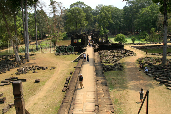 Entrance to the Baphuon Temple inside Angkor Thom, Siem Reap, Cambodia