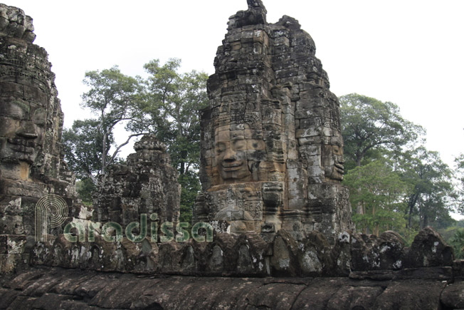 Enigmatic smiles at Bayon Temple, Angkor Thom, Siem Reap, Cambodia