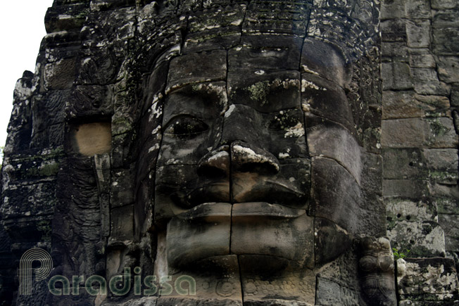 A Bayon smile, Angkor Thom, Siem Reap, Cambodia