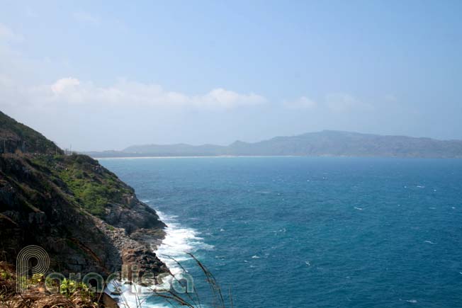 A view of Con Dao Town across the sea