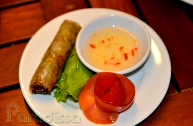 A lovely fried spring roll