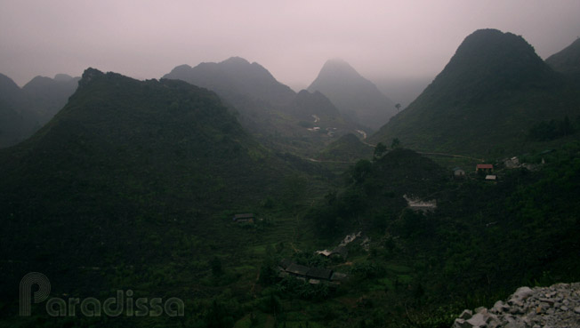 Mountain peaks at Ho Quang Phin, Dong Van