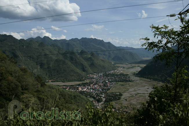 A view of the Mai Chau Valley from above
