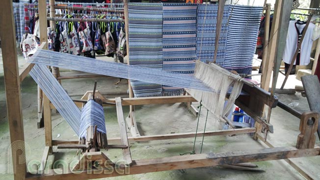 A weaving loom at the Pom Coong Village in Mai Chau, Hoa Binh