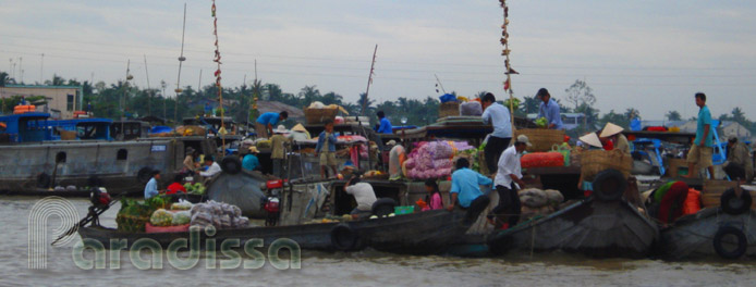 marché flottant de Cai Rang, Can Tho au Vietnam