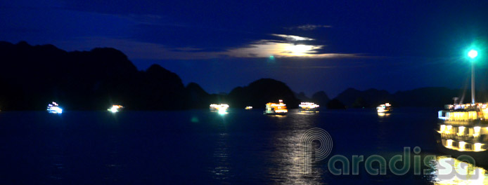 Halong Bay at night