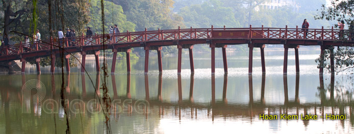 The Hoan Kiem Lake in Hanoi
