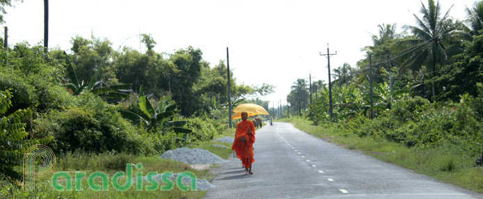 A Buddhist monk at Tra Vinh