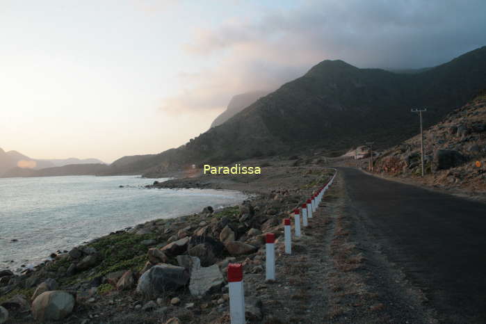 A beautiful sea-front road on the Con Dao Island