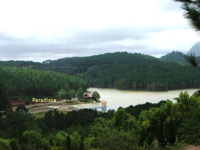 The Valley of Love in Da Lat Vietnam, romantic settings with pine forest and lakeside paths
