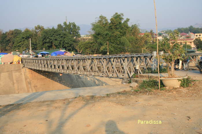Muong Thanh Bridge at Dien Bien Phu - First Bailey bridge in Vietnam, several later during the Second Indochina War