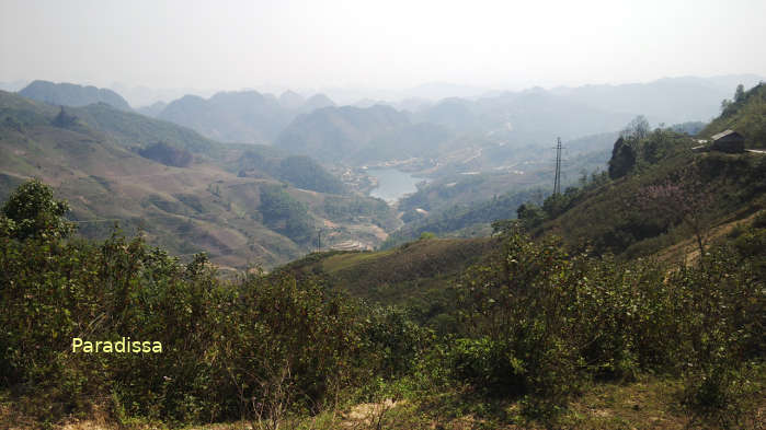 A mountain view at the Pha Din Pass between Son La and Dien Bien Phu