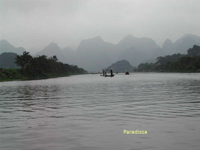 The Yen River at the Perfume Pagoda in Vietnam