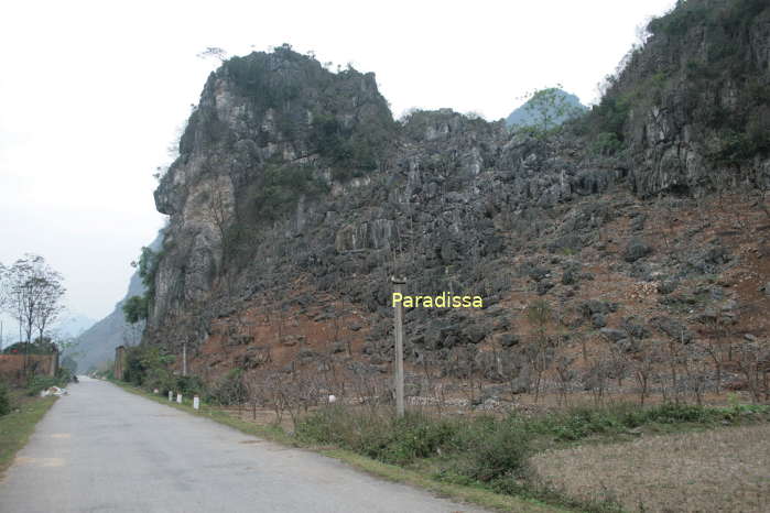 The Monster Face Mountain at the Chi Lang Pass in Lang Son Province