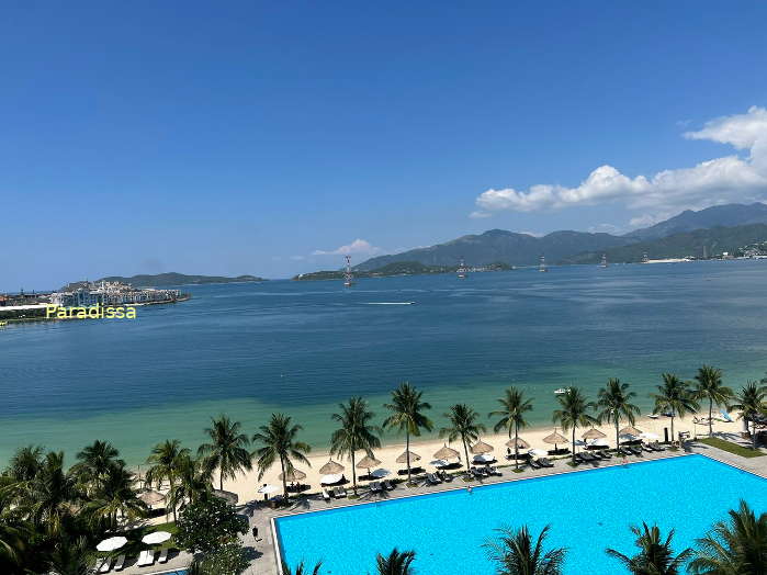 Nha Trang Bay viewed from an offshore island