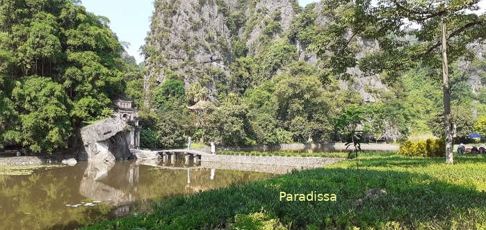 Peaceful and beautiful nature at the Bich Dong Pagoda at Tam Coc in Ninh Binh Province