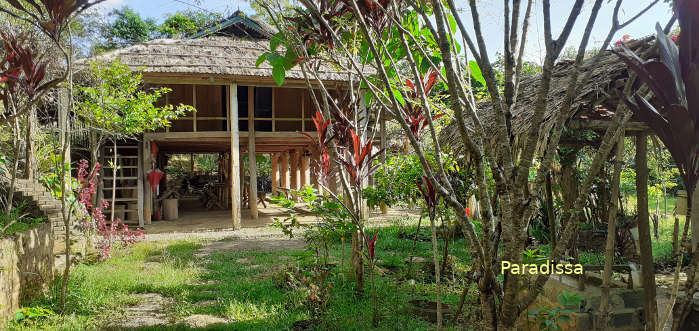 A homestay at the Ba Village on top of Pu Luong Nature Reserve Vietnam