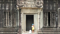 A kid at Angkor Wat