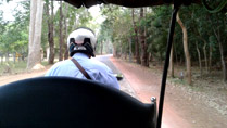 Traveling to the Angkor Temples by tuk tuk