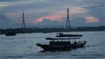 Le fleuve Mekong à Can Tho au Vietnam