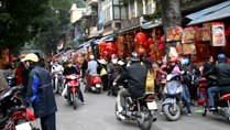 Le vieux quartier de Hanoï pendant le Tet