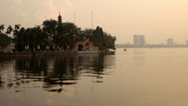 Tran Quoc Pagoda on the West Lake in Hanoi