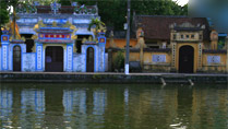 Old houses at Nom Village, Hung Yen, Vietnam