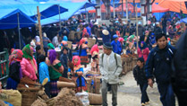 marché de Bac Ha, Lao Cai, au Vietnam