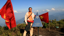 On the summit of Mount Lao Than in Lao Cai Vietnam On the summit of Mount Lao Than in Lao Cai Vietnam