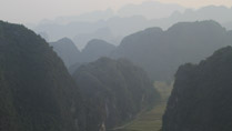 Karst outcrops at Tam Coc Ninh Binh