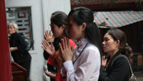 Praying at the Hung Kings' Temple