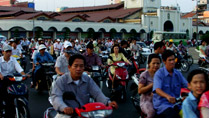 Le traffic à Saigon au Vietnam
