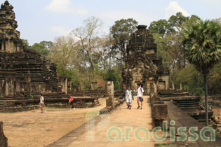 A corner of the Baphuon Temple at Angkor Thom