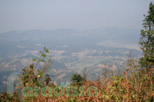Aerial view of Muong Phang Valley